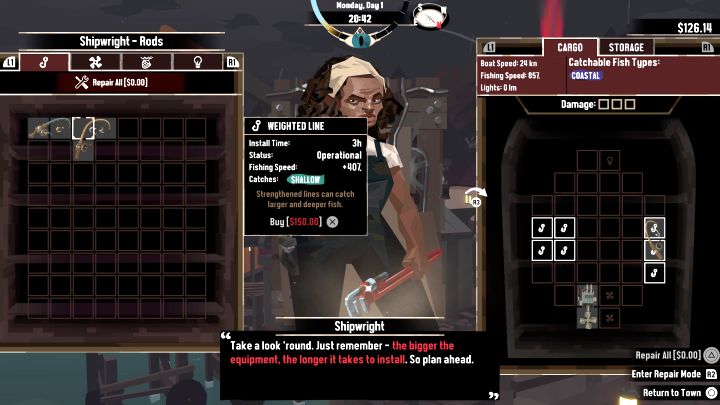 Price: $150 - buyable from the Shipwright in Greater Marrow - Dredge: List of all Rods - Basics - Dredge Guide