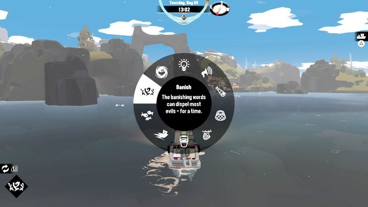 After finding the Jewel Encrusted Brand relic in Stellar Basin, you can unlock the Banish ability at the Collector's - Dredge: How to avoid the Gale Cliffs monster? - FAQ - Dredge Guide