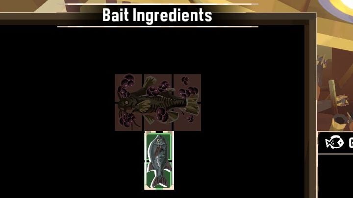 After successfully catching the required fish, return to Airman to get the third bait - Dredge: The Bitter End - Pursuits - Dredge Guide