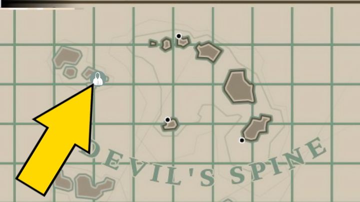 You'll find the Red Hooded Figure on a small island west of the main islands in Devil's Spine - Dredge: Figure in Red - Pursuits - Dredge Guide