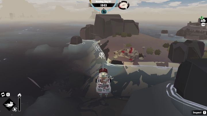 After some successful fishing you can return to the Red Hooded Figure and give them the spoils - Dredge: Figure in Red - Pursuits - Dredge Guide