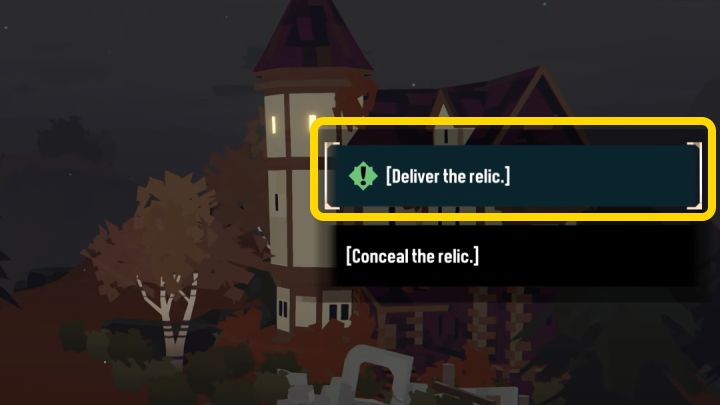 Talk to the Collector and give him the last relic as he requested - Dredge: All endings - Basics - Dredge Guide