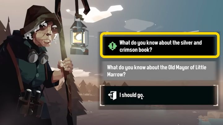 Now go to the city of Greater Marrow - Dredge: All endings - Basics - Dredge Guide