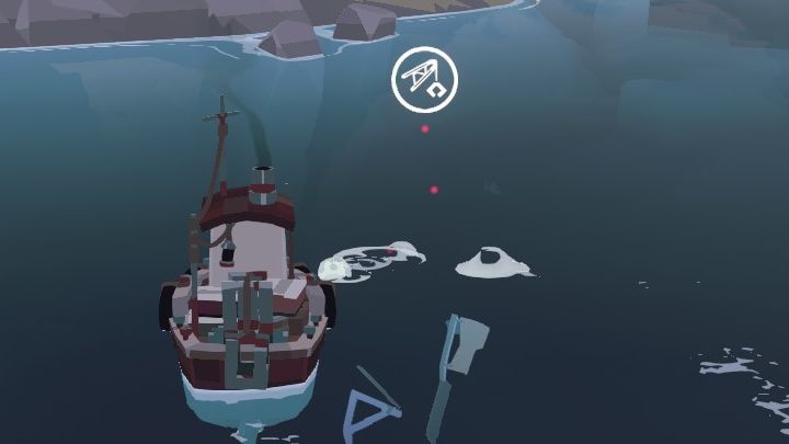 You must dredge in the place red dots are hovering over - Dredge: The Collector - Pursuits - Dredge Guide