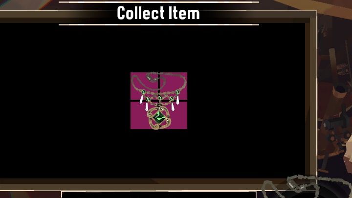 After completing the quest and placing the Shimmering Necklace in your cargo hold, return to Blackstone Isle - Dredge: The Collector - Pursuits - Dredge Guide