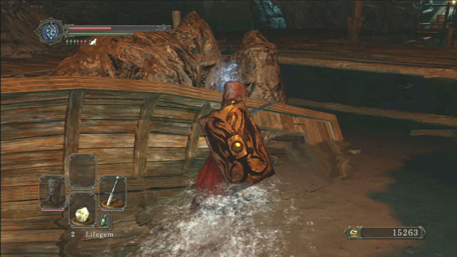 Collect all the items from the boat. - No Mans Wharf - Walkthrough - Dark Souls II - Game Guide and Walkthrough