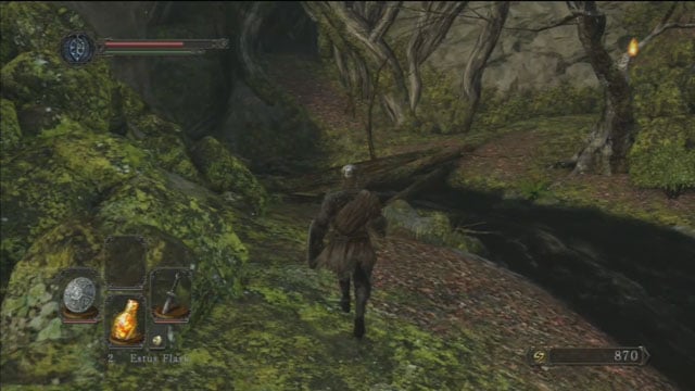 Cross the bridge - Forest Of The Fallen Giants (I) - Walkthrough - Dark Souls II - Game Guide and Walkthrough