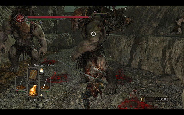 It takes some effort to defeat these giants - Combat - Basics - Dark Souls II - Game Guide and Walkthrough