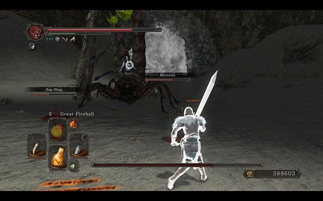 Najka is ready to fight - Scorpioness Najka - How to defeat a boss - Dark Souls II - Game Guide and Walkthrough