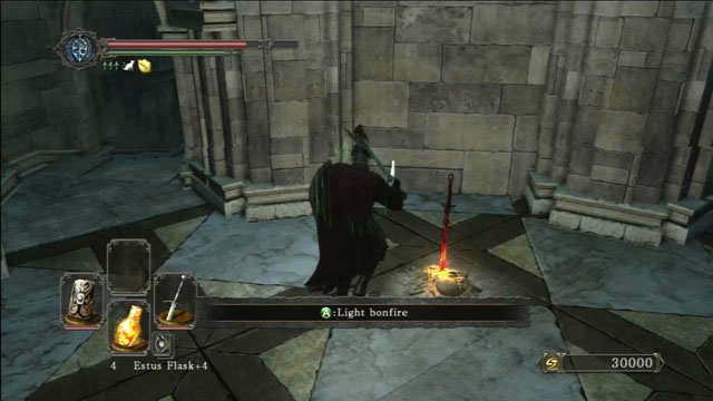 Light a bonfire - Drangleic Castle - interiors - Walkthrough - Dark Souls II - Game Guide and Walkthrough