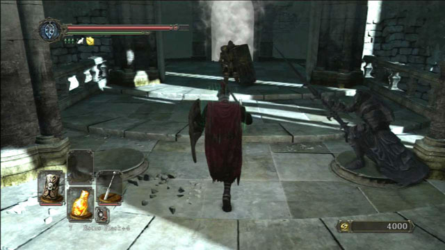 Kill the knight and go through the fog - Drangleic Castle - interiors - Walkthrough - Dark Souls II - Game Guide and Walkthrough