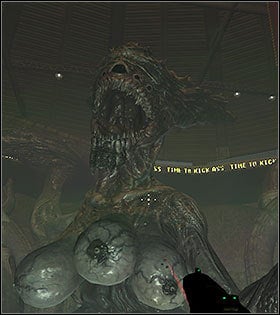 You will meet the Queen by the stadium on which you fought the Emperor during the prologue - Bosses - Listings - Duke Nukem Forever - Game Guide and Walkthrough