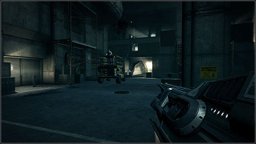 Get inside the lifter and drive it below one of the scaffoldings co that you can get onto it and take the barrel from it - 21.1. The Clarifier - Campaign - Duke Nukem Forever - Game Guide and Walkthrough