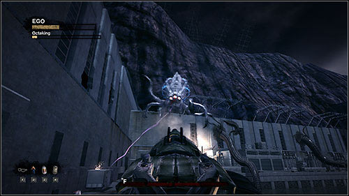 In the end go through the gate beside the machinegun post - 18.1. The Forkstop - Campaign - Duke Nukem Forever - Game Guide and Walkthrough