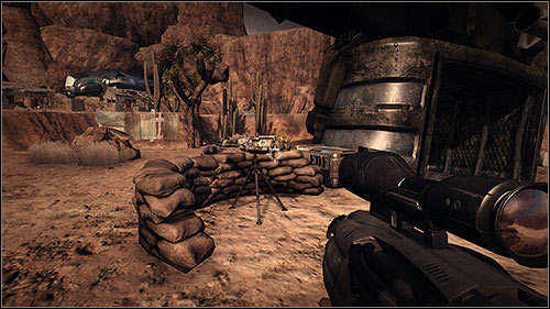 Once you're done with them, an alien battleship will fly above the canyon - 15.2. Highway Battle: Part 2 - Campaign - Duke Nukem Forever - Game Guide and Walkthrough