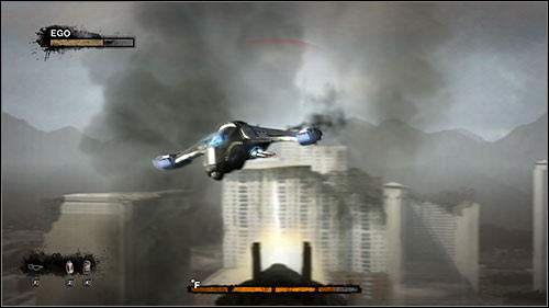 After reaching the next platform, you will find a Devastator hanging above it and an EDF chest - 11. Crash Course - Campaign - Duke Nukem Forever - Game Guide and Walkthrough