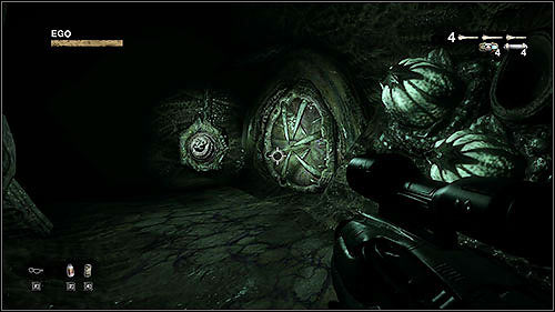 This time the bug needed to open it can be found a bit further - 8.2. The Hive: Part 2 - Campaign - Duke Nukem Forever - Game Guide and Walkthrough