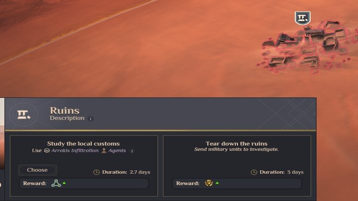 Harvester wreckage - Dune Spice Wars: Points of Interests - description and list - Basics - Dune Spice Wars Guide