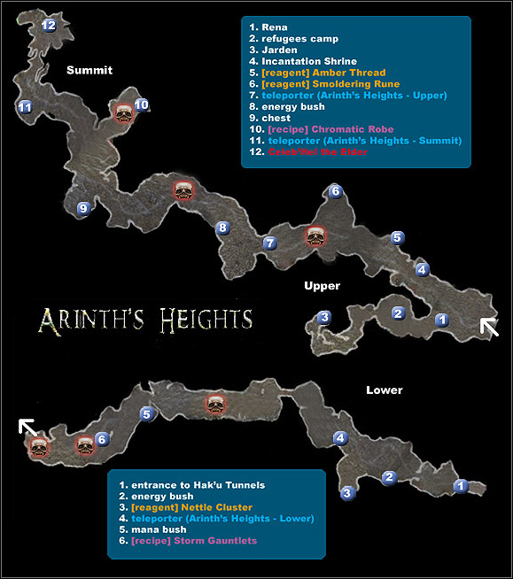 1 - Arinths Heights - Maps - Dungeon Siege II: Broken World - Game Guide and Walkthrough