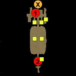 X - chapterhouse exit (leads to Pilgrims' Road, check M3) - Maps - Act 1 - Dungeon Siege III - Game Guide and Walkthrough