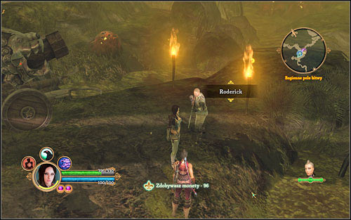 It's worth to complete Roderick's mission - it's on the way. - Side mission - Lost in the Swamp - Act 2 - Dungeon Siege III - Game Guide and Walkthrough
