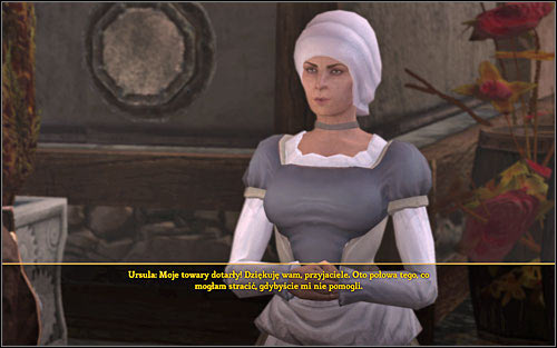 Ursula's mission is a quick way of earning some money. - Side mission - Supply Lines - Act 2 - Dungeon Siege III - Game Guide and Walkthrough