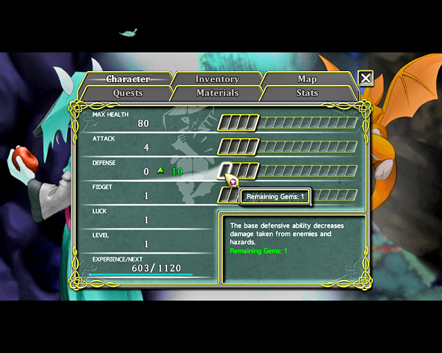 Depending on your strategy, you can invest in offense or defense - Prologue: The Glade - Walkthrough - Dust: An Elysian Tail - Game Guide and Walkthrough