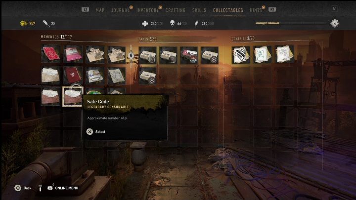 Open the chests and you will see the envelope with the code - Dying Light 2: Inhibitors (Garrison) - list of all - Garrison - Dying Light 2 Guide