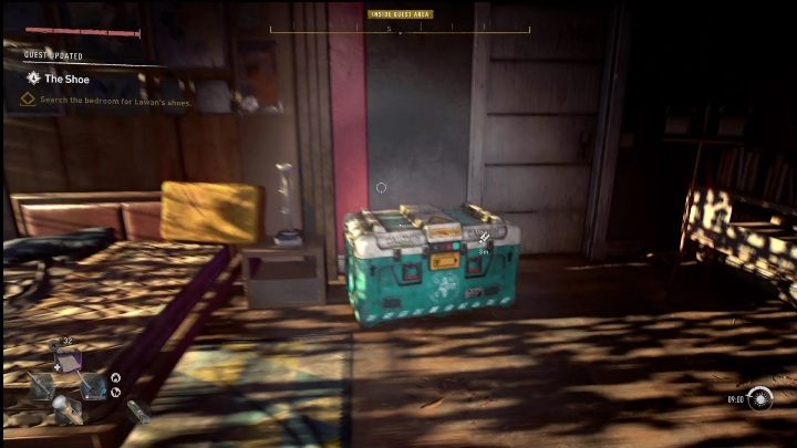 During the main quest called The Shoe, you will reach Lawan's apartment - Dying Light 2: Inhibitors (Garrison) - list of all - Garrison - Dying Light 2 Guide