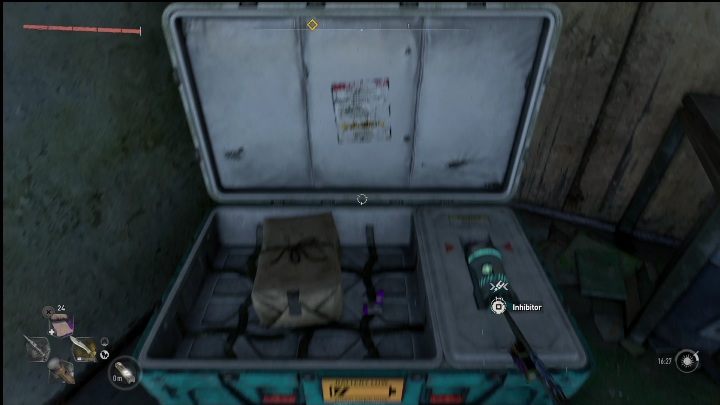 The GRE crate is located in the VNC Tower, but not at the very top of it - Dying Light 2: Inhibitors (Garrison) - list of all - Garrison - Dying Light 2 Guide