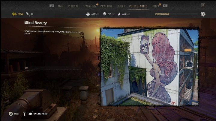 This graffiti is in the central area of Muddy Grounds, right next to a dark alley - Dying Light 2: Graffiti Tags (Muddy Grounds) - list of all - Muddy Grounds - Dying Light 2 Guide