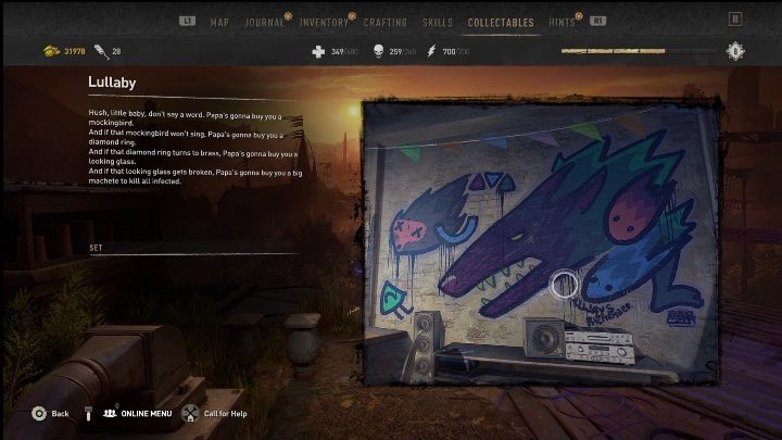 This is one of the few graffiti tags you can find inside a building - Dying Light 2: Graffiti Tags (Horseshoe) - list of all - Horseshoe - Dying Light 2 Guide