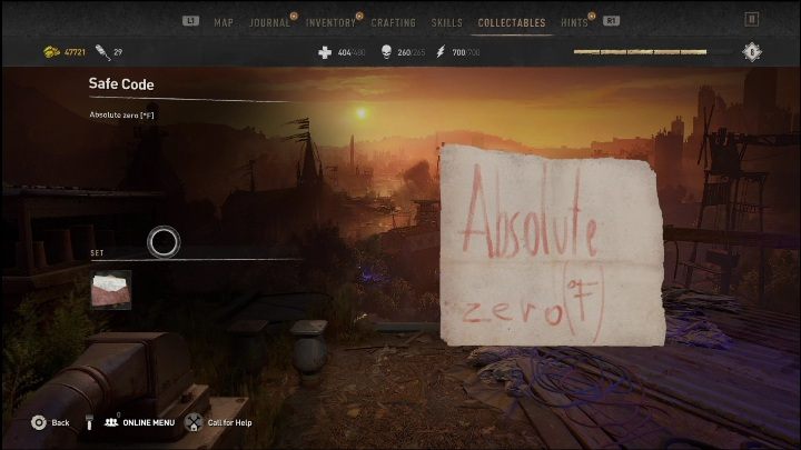 You can find the safe code in a forsaken store, right under the counter - Dying Light 2: Safe codes - list of all - Secrets & Collectables - Dying Light 2 Guide