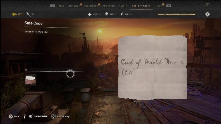 You'll find the envelope on a metal cabinet in a GRE container - Dying Light 2: Mementos (Saint Paul Island) - list of all - Saint Paul Island - Dying Light 2 Guide