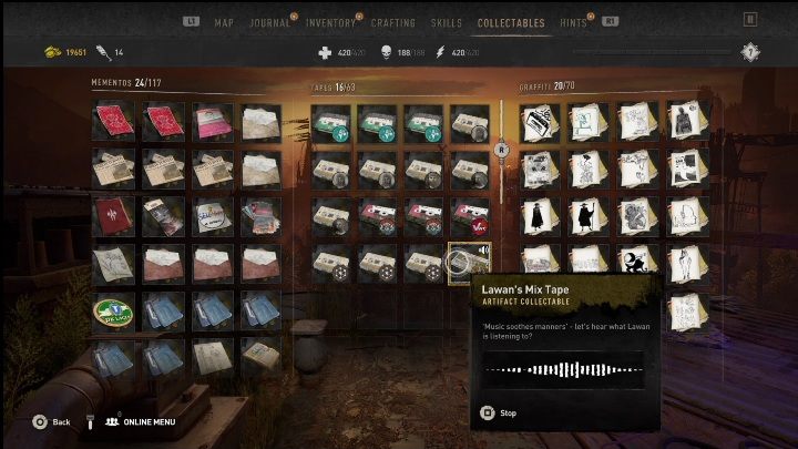 During the main quest called The Shoe, you will reach Lawan's apartment - Dying Light 2: Recordings (Garrison) - list of all - Garrison - Dying Light 2 Guide