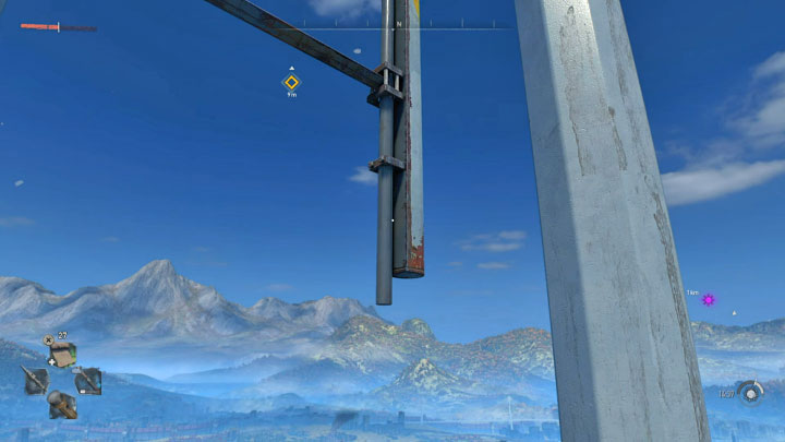 You shouldn't have any problems with most of the climbing - you have to repeatedly grab the yellow elements by jumping to them or using the grappling hook - Dying Light 2: Broadcast - walkthrough - Story quest - Dying Light 2 Guide