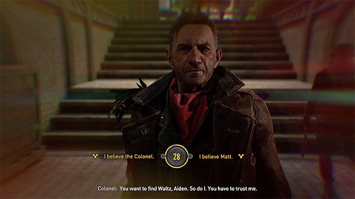 You will meet the Colonel in the main room of the Fortress, where you'll have to make an important choice - Dying Light 2: Now or Never - walkthrough - Story quest - Dying Light 2 Guide