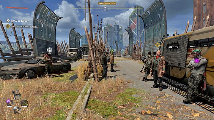 The colonel should come through the radio with information about the prepared transport - Dying Light 2: Now or Never - walkthrough - Story quest - Dying Light 2 Guide