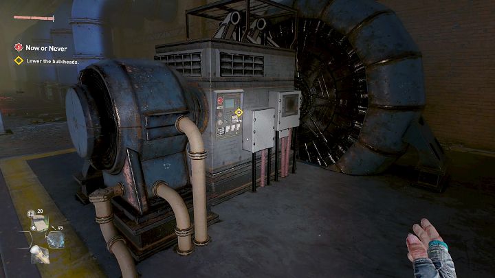 After the fight, talk to Lawan to see if she's okay, and then try to activate the machine that controls the dividers on the dam - Dying Light 2: Now or Never - walkthrough - Story quest - Dying Light 2 Guide
