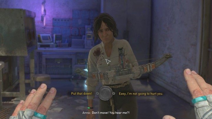 Follow the main quest marker until you finally reach the room where Anna, the Colonel's wife, is hiding - Dying Light 2: Now or Never - walkthrough - Story quest - Dying Light 2 Guide