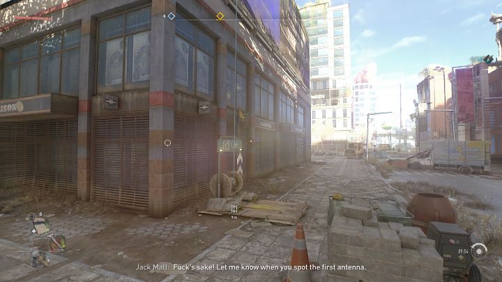 Once you reach the right building, look for the rope with a grappling hook shown in the picture above and go up to the upper floor - Dying Light 2: Empire - walkthrough - Story quest - Dying Light 2 Guide