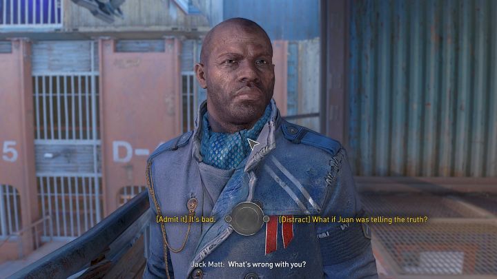 Go to the Peacekeepers' headquarters, watch a short cutscene with Juan, then talk to Jack - Dying Light 2: Assassination - walkthrough - Story quest - Dying Light 2 Guide