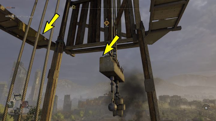 Wait for the metal beam to go down and jump towards it - Dying Light 2: Windmills (Quarry End) - list - Windmills - Dying Light 2 Guide