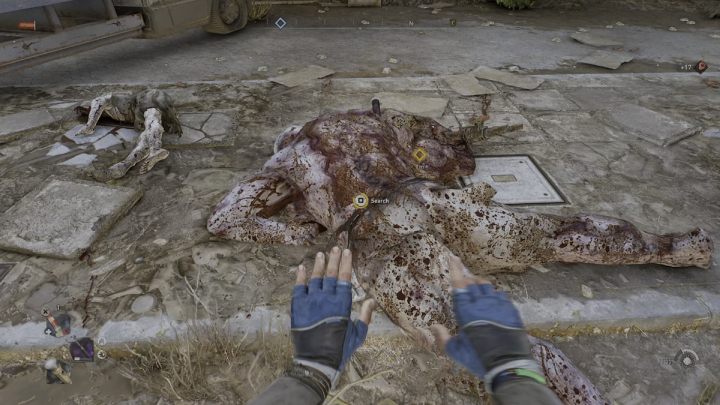 After winning the fight, examine the Goon's body to obtain his blood - Dying Light 2: The Reddest Red - walkthrough - Side quests - Dying Light 2 Guide