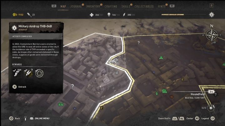 Important places around : Saint Joseph Hospital - Dying Light 2: Inhibitors (Houndfield) - list of all - Houndfield - Dying Light 2 Guide