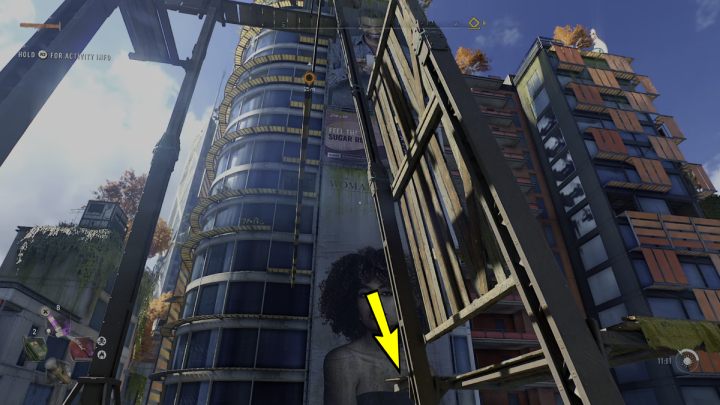 Jump on wooden planks and stand on the edge - Dying Light 2: Downtown (Windmills) - list - Windmills - Dying Light 2 Guide