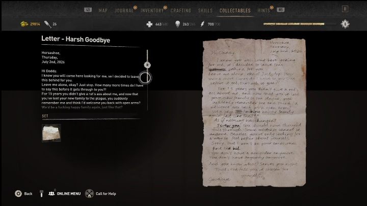 This is one of the first collectibles you can find during the game - Dying Light 2: Mementos (Houndfield) - list of all - Houndfield - Dying Light 2 Guide