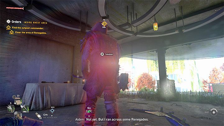 Among the renegades, there is a mini-boss (the picture above), who has his own long health bar - Dying Light 2: Orders - walkthrough - Story quest - Dying Light 2 Guide