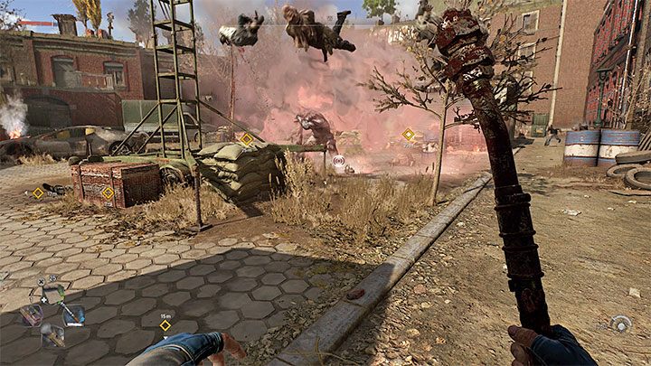 In the courtyard, you will meet a few Goliaths accompanied by "ordinary" infected - Dying Light 2: Revolution - walkthrough - Story quest - Dying Light 2 Guide