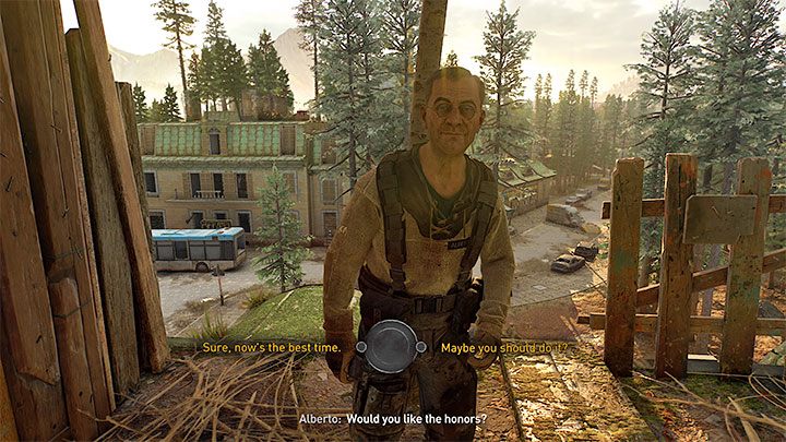 After placing all 3 charges, jump or carefully go down - Dying Light 2: Revolution - walkthrough - Story quest - Dying Light 2 Guide